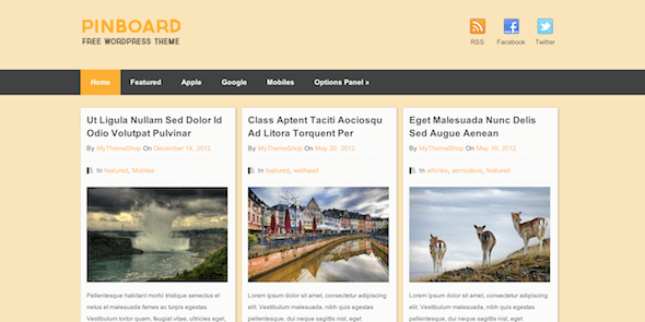 Pinboard WordPress Theme