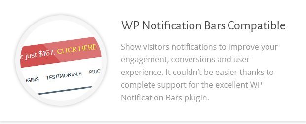 WP Notification Bars Compatible