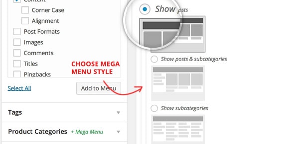 WP Mega Menu Plugin Style