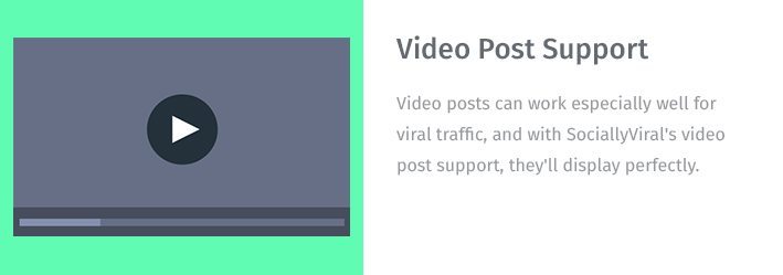Video
Post Support