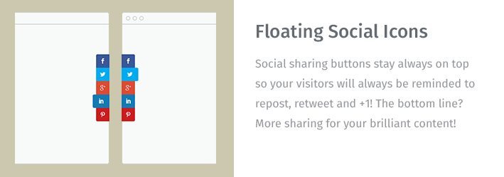 Floating Social Icons