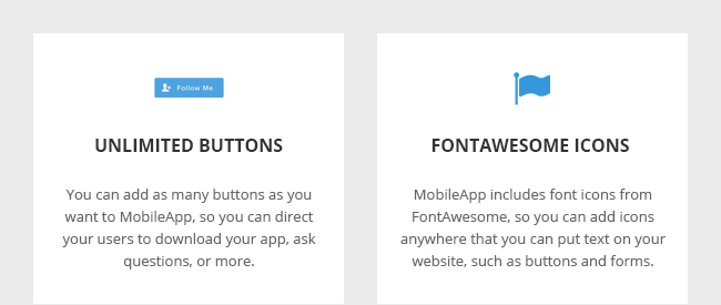 Unlimited Buttons and FontAwesome Icons