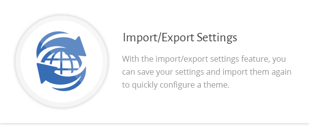 Import Export Settings