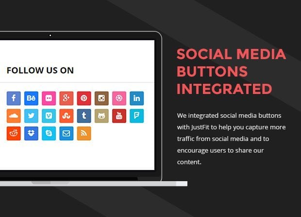 Social Media Buttons Integrated