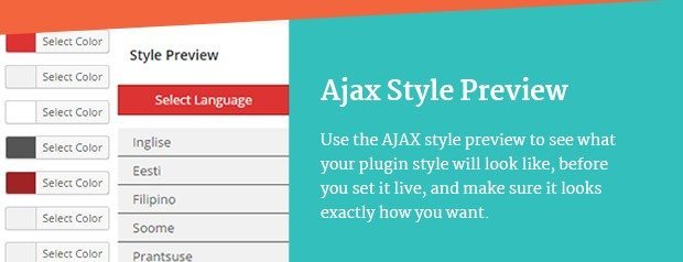 Ajax Style Preview