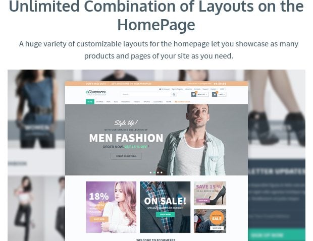 Unlimited Combination of Layouts on the Homepage