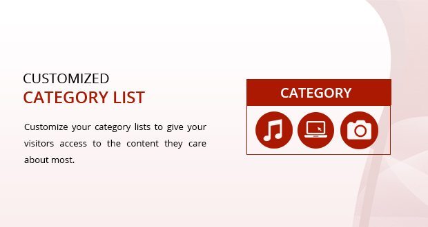 Customized Category List