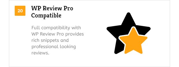 WP Review Pro Compatible