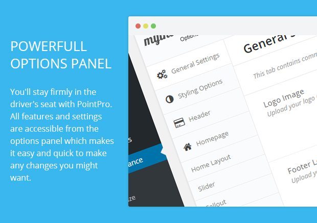 Powerfull Options
Panel