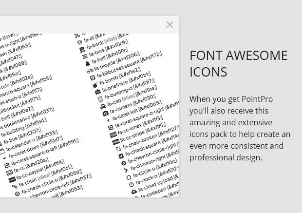 Font Awesome
Icons