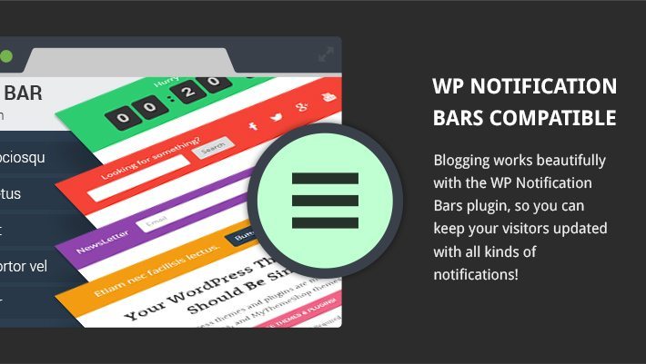 WP Notification Bars Compatible