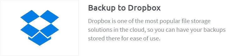 Backup to Dropbox