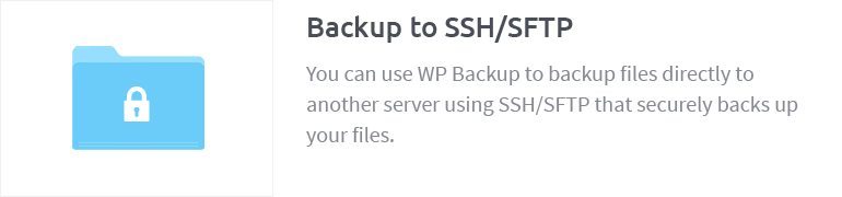 Backup to SSH/SFTP