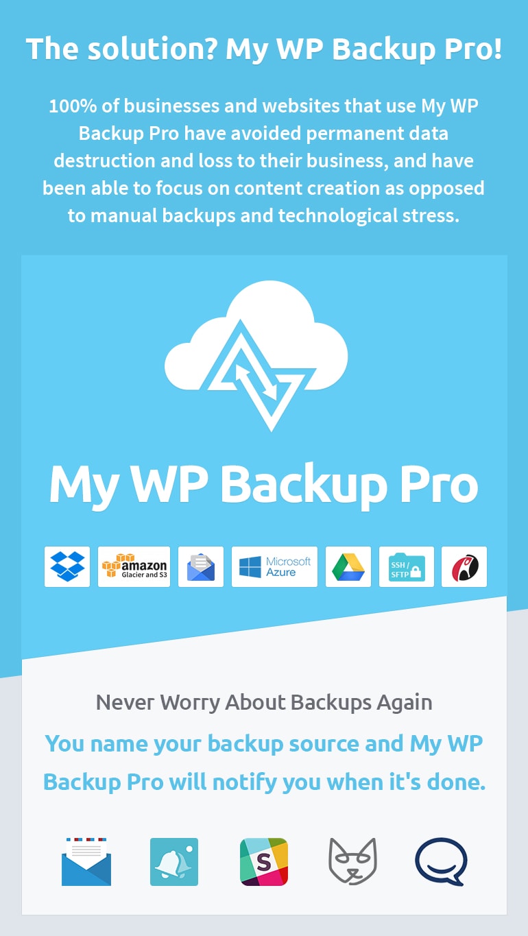 My WP Backup Pro Plugin