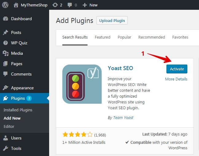 Image result for Install SEO Plugin