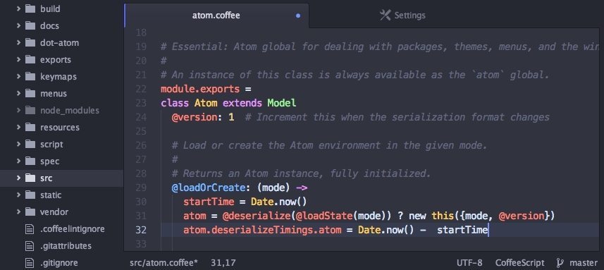 atom code editor