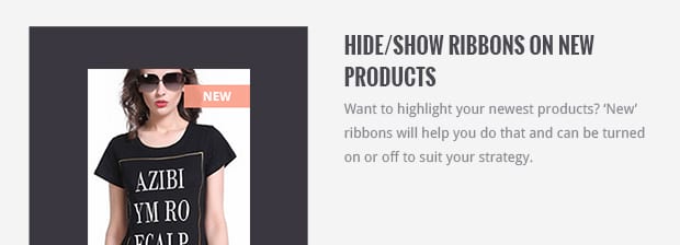 Hide/Show Ribbons on New Products