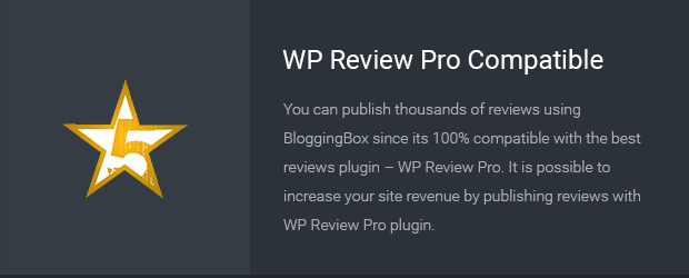 WP Review Pro Compatible