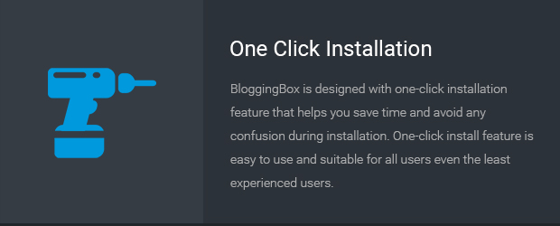 One Click Installation