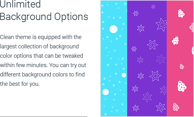 Unlimited Background Options