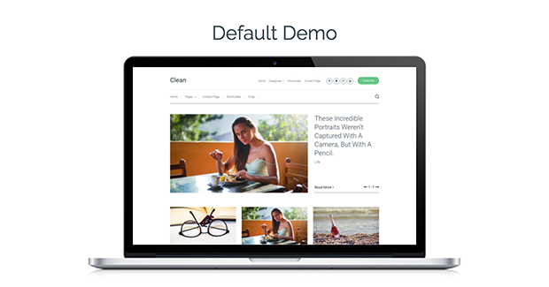 Clean – Minimalistic WordPress Theme For Professional Bloggers