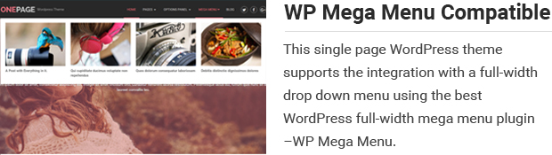 WP Mega Menu Compatible