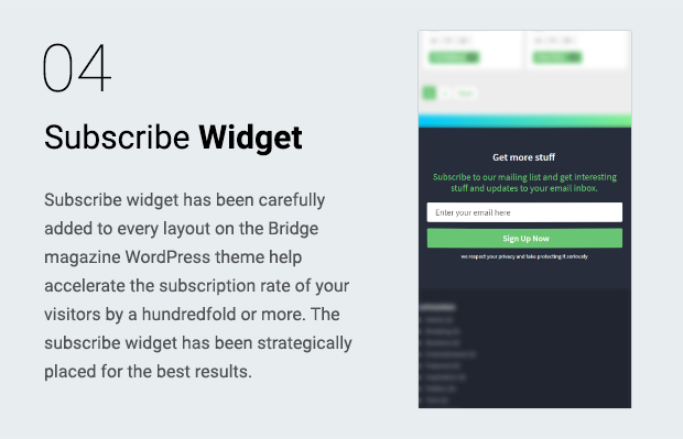 Subscribe Widget
